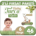 Baby Turco Dogadan 6 Beden 46 Adet Bebek Bezi