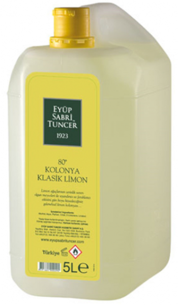 Eyüp Sabri Tuncer Klasik Limon Kolonyası Bidon 5 lt (Dökme / Bidon / 5 litre)