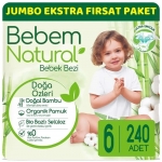 Bebem Natural 6 Beden 240 Adet resim