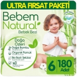 Bebem Natural 6 Beden 180 Adet resim
