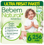 Bebem Natural 6 Beden 256 Adet resim