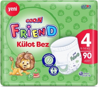Goon Friend Külot Bez 4 Beden 90 Adet Bebek Bezi
