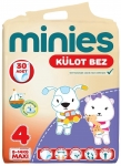 Minies Külot Bez 4 Beden 30 Adet resim