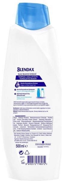 Blendax Anında Parlaklık ve Yumuşaklık Kiraz Çiçeği Özlü 500 ml Saç Kremi
