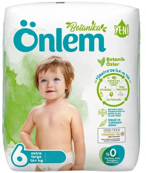 Önlem Botanika 6 Beden 62 Adet Bebek Bezi