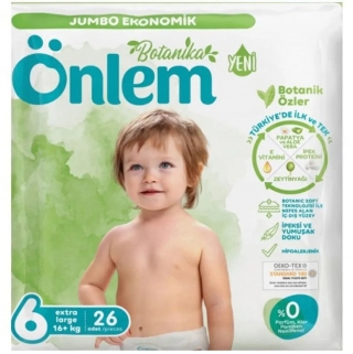 Önlem Botanika 6 Beden 26 Adet Bebek Bezi