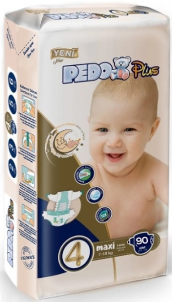 Pedo Plus 4 Beden 90 Adet Bebek Bezi