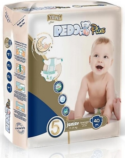 Pedo Plus 5 Beden 40 Adet Bebek Bezi
