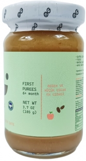 OG Natural Hurmalı Elma Püresi 105 gr Kavanoz Mama