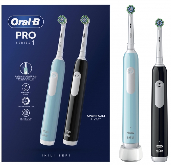 Oral-B Pro Series 1 İkili Paket Şarjlı Diş Fırçası