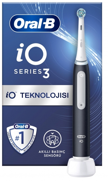 Oral-B iO 3 (iO Series 3) Siyah Şarjlı Diş Fırçası