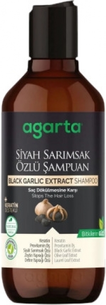 Agarta Doğal Saç Dökülmesine Karşı Siyah Sarımsaklı 400 ml Şampuan