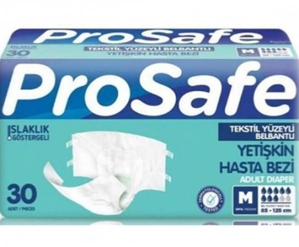 ProSafe Medium Belbantlı Yetişkin Bezi 30 Adet