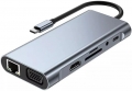 Primex PX-U525 Type-C to PD HDMI VGA Audio SD TF USB 3.0 RJ45 resim