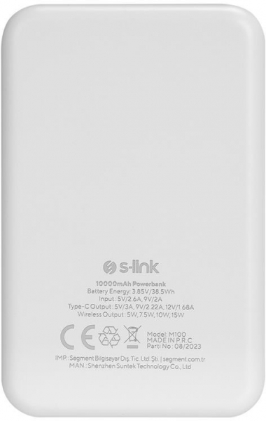 S-link M100 10000 mAh Powerbank