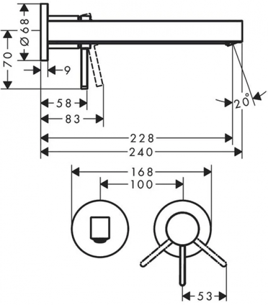 Hansgrohe Finoris 76050000 Lavabo Bataryası