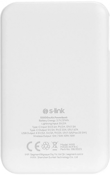 S-link M110 10000 mAh Powerbank