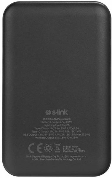S-link M110 10000 mAh Powerbank