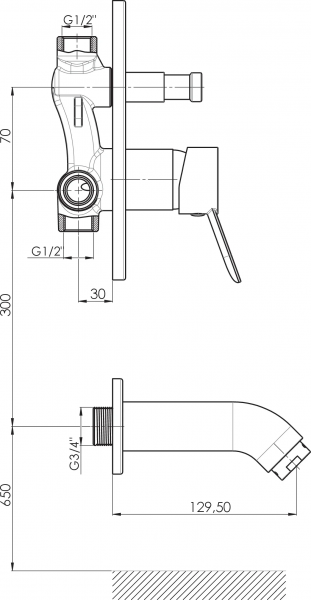 GPD Iris MAB130 Banyo Bataryası