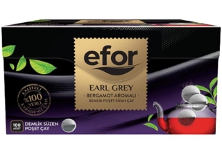 Efor Earl Grey Demlik Poşet Çay 100 Adet