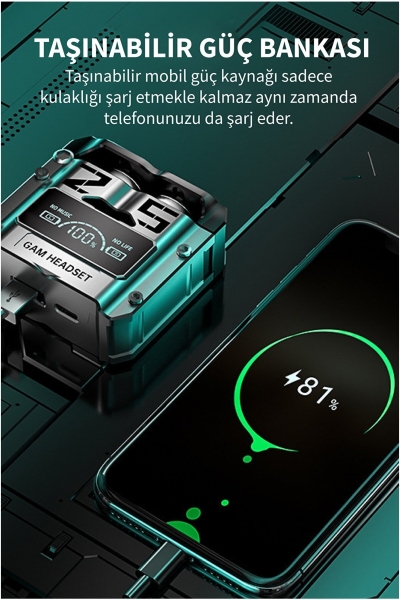 Deilmi DB16 Tam Kablosuz Kulaklık
