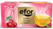 Efor Kiraz Saplı Çay Bardak Poşet 20 Adet resim