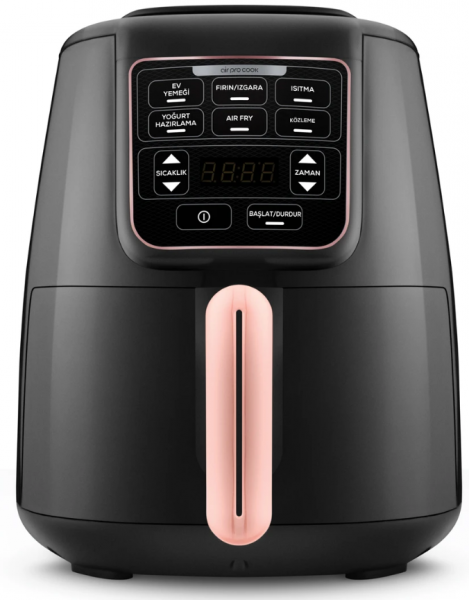 Karaca Air Pro Cook 3 in 1 XL Air Fryer Fritöz (Siyah / Rosegold)