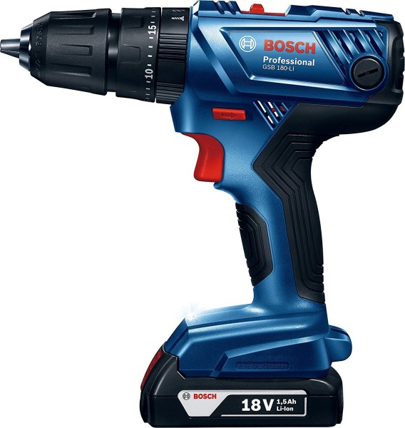 Bosch GSB 180-Li Professional Akülü Matkap (2 Akülü / 1.5 Ah)