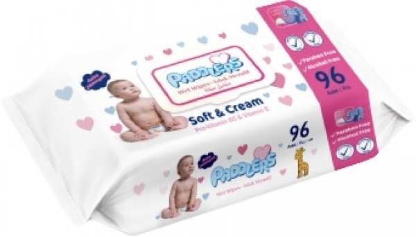 Paddlers Soft & Cream Islak Mendil (96 Yaprak)
