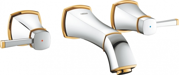 Grohe Grandera S 20414IG0 Lavabo Bataryası (Krom / Altın)