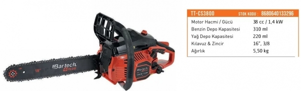 Bartech Plus 45 Motorlu Testere