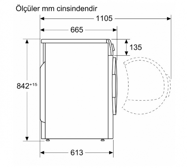 Siemens WQ45B2A0TR Isı Pompalı Kurutma Makinesi