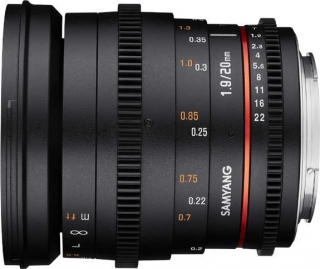 Samyang 20mm T1.9 ED AS UMC