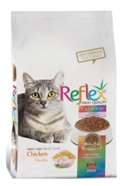 Reflex Renkli Taneli Tavuklu 3 kg Kedi Maması