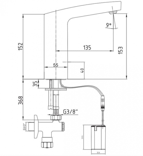 E.C.A. 108108034 Lavabo Bataryası