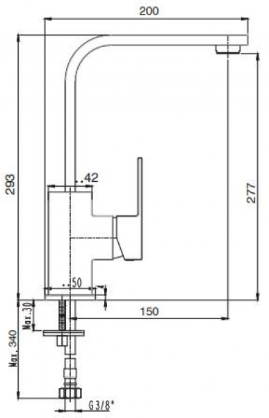 E.C.A. Ar Melia 102118149 Lavabo Bataryası