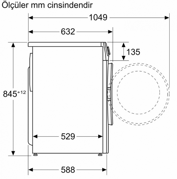 Profilo CGA244ZRTR Çamaşır Makinesi