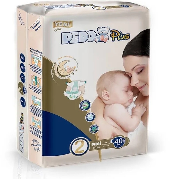 Pedo Plus 2 Beden 40 Adet Bebek Bezi