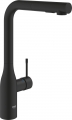 Grohe Essence 30504KF0 Siyah Eviye Bataryası