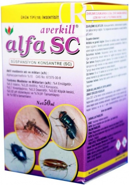 Farmatek Averkill Alfa SC 50 ml Haşere İlacı