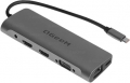 QGeeM QG-UH10 Type-C to HDMI VGA TF SD USB PD RJ45 resim