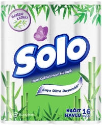 Solo Bambu Katkılı Kağıt Havlu 16 Rulo resim