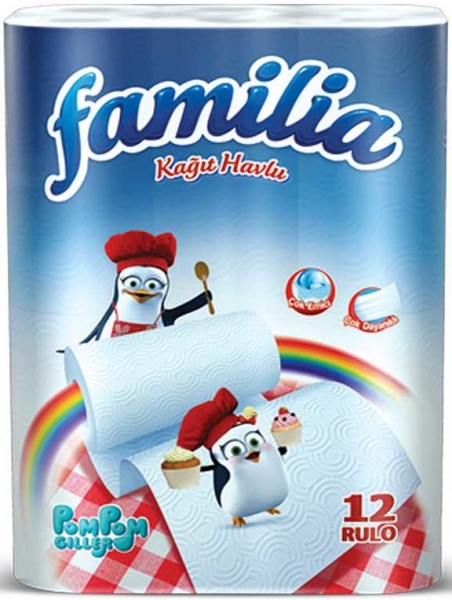 Familia Pompomgiller Kağıt Havlu 12 Rulo