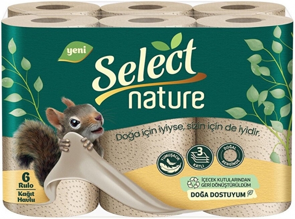 Select Nature Kağıt Havlu 6 Rulo