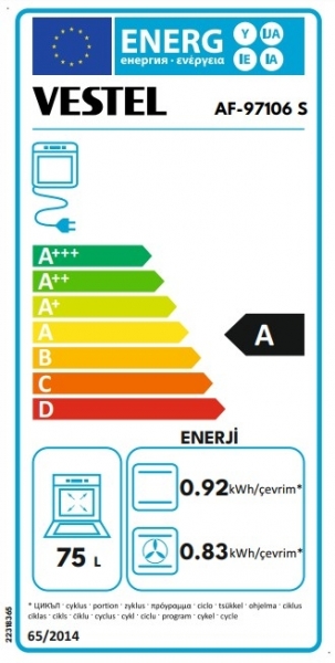 Vestel AF-97106 S Ankastre Fırın