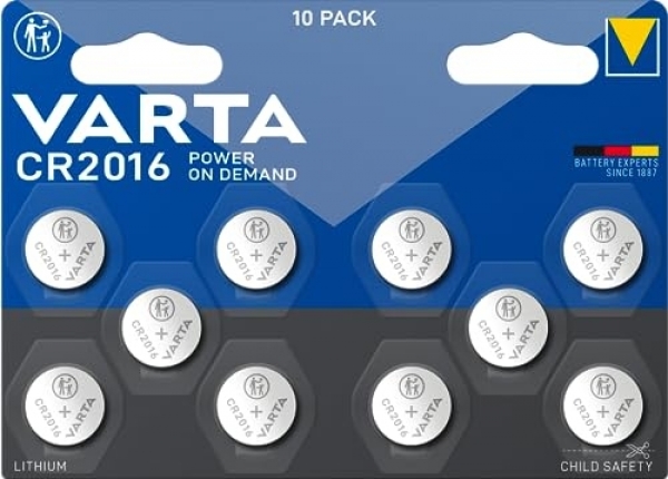 Varta CR2016 10'lu Düğme Pil