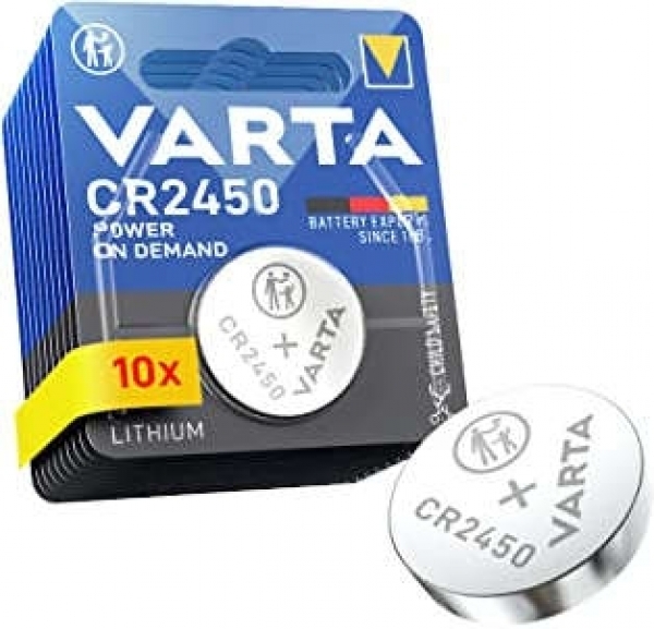 Varta CR2450 10'lu Düğme Pil