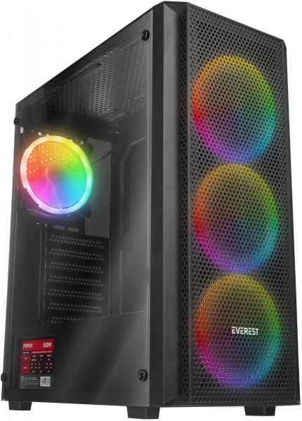 Everest Mega V2 Mesh 550W Bilgisayar Kasası