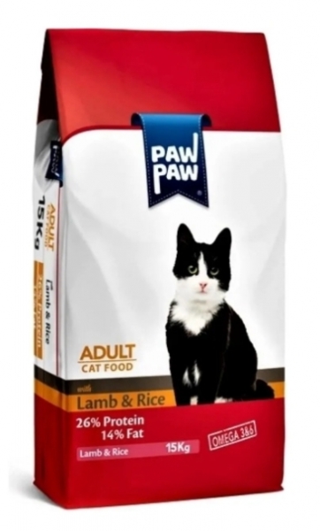 Paw Paw Yetişkin Kuzu Etli 15 Kg Kedi Maması