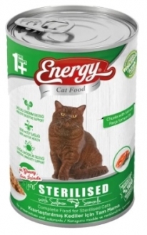 Energy Cat Food Somonlu Kısırlaştırılmış 400 gr Kedi Maması
